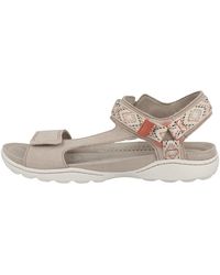 Clarks - Amanda Step Sand Suede Suede Leather S Sandals 7 Uk - Lyst