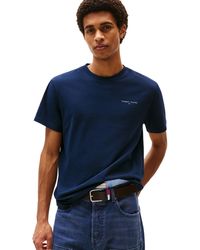 Tommy Hilfiger - T-Shirt Kurzarm Linear Chest Tee Slim Fit - Lyst