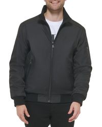 Calvin Klein - Water And Wind Resistant Rip Stop Bomber Jacket - Lyst
