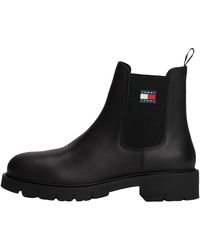 Tommy Hilfiger - Tjw Chelsea Leather Boot En0En02825 Niedrige Stiefel - Lyst