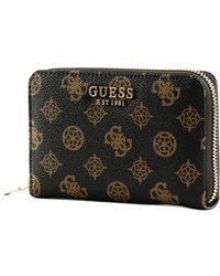 Guess - Laurel SLG Medium Zip Around - Lyst