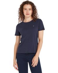 Tommy Hilfiger - Tommy Jeans Tjw Soft Short-sleeve T-shirt Crew Neck - Lyst