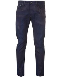 G-Star RAW - , 3301 Low Tapered, Jeans Hose Upcycle Denim Darkblue W 34 L 32 - Lyst