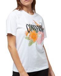 Converse - T-Shirt Blanc Desert Floral Blanc M - Lyst