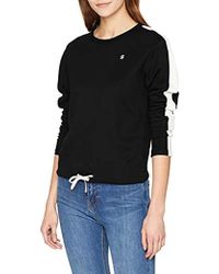 G-Star RAW Damen Sweatshirt Nostelle Cropped Sweater - Schwarz