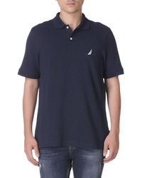 Nautica - Short Sleeve Cotton Pique Polo Shirt - Lyst