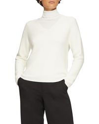S.oliver - Gerippter Strickpullover aus Baumwollmix mit V-Ausschnitt - Lyst