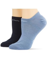 Calvin Klein Liner 2p Gripper Leanne Calcetines - Azul