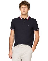 Tommy Hilfiger - Short Sleeve Casual Polo Shirts In Regular Fit With Stretch And Collar Designs - Lyst