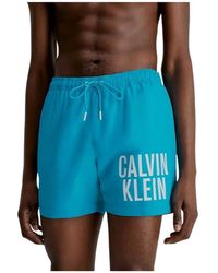 Calvin Klein - Badehose Medium Drawstring Lang - Lyst