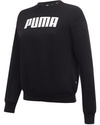 PUMA - Essentials Full Length Crew Neck S Sweatshirt Black Xl - Lyst
