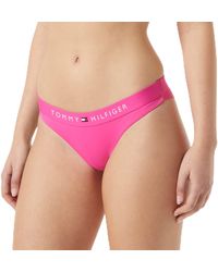 Tommy Hilfiger - Brazilian Bikini Bottoms With Logo Lettering - Lyst