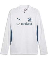 PUMA - Haut D'entraînement À 1/4 Zip Olympique De Marseille - Lyst