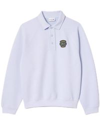 Lacoste - S Polo Shirt Neck Sweatshirt Blue M - Lyst