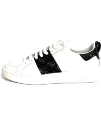 Guess - Verona Low Top Lace Up Leather Casual Sneakers - Lyst