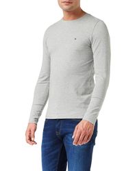 Tommy Hilfiger - T- Shirt à ches Longues Coupe ajustée Stretch - Lyst