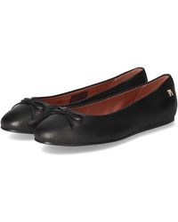 Tommy Hilfiger - Ballerina Lederen Platte Strik Fw0fw08359 Casual Schoenen - Lyst