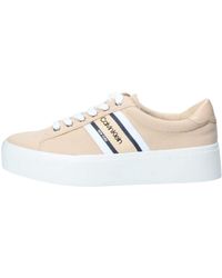 Calvin Klein Sneacker CalvinKlein Donna Stringata in Tessuto B4E00070 Modello Jinjer Beige. Una Calzatura Comoda Adatta per Tutte Le - Neutro
