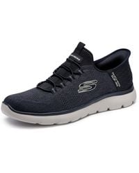 Skechers - Summits Key Pace Hands Free Slip-in Sneaker,black,10 Wide - Lyst