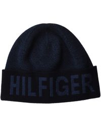 Tommy Hilfiger Hilfiger Selvedge Beanie Strickmütze - Blau