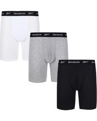 Reebok - S Sports Trunk Hogan 3pk Black/white/grey Marl Pants - Lyst