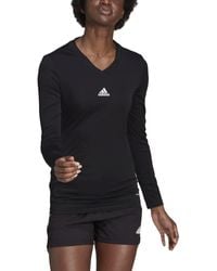 adidas - Womens Team Base Tee Black Xx-large - Lyst