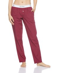 Calvin Klein Sleep Pant Tanga - Rojo