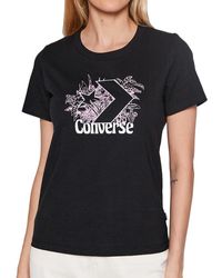 Converse - T-Shirt Noir Plantasia Noir M - Lyst