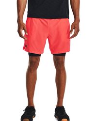 Under Armour - S Vanish Woven 2in1 Shorts Blue M - Lyst