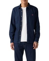 Levi's - Ls Battery Hm Shirt Slim Mookie Dark Was - Lyst