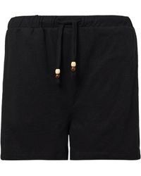 S.oliver - Jersey-Shorts mit Elastikbund schwarz 44 - Lyst
