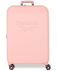 Reebok - Franklin Medium Suitcase Pink 49x70x27cm Hard Abs Closure Tsa 72l 3.8kg 4 Double Wheels By Joumma Bags - Lyst