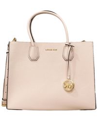 Michael Kors - Mercer Large Convertible Tote Shoulder Bag Blush Pink Leather - Lyst