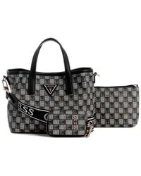 Guess - G Wave Mini Tote XS Black Logo - Lyst