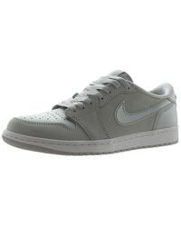 Nike - Air Jordan 1 Retro Low Og S' Shoes Neutral Grey/metallic Silver - Lyst