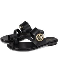 Michael Kors - Vera Flat Thong Sandals, Leather/Rubber - Lyst