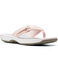 Clarks - Brinkley Sea Synthetic Sandals In Blush Standard Fit Size 8 - Lyst
