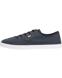 Tommy Hilfiger - Baskets Vulcanisées Washed Canvas Basses - Lyst