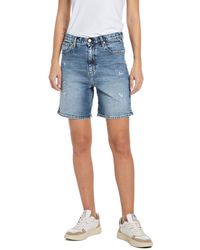 Replay - Jeans Shorts Shirbey mit Stretch - Lyst