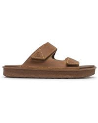 Clarks - S Litton Strap Leather Tan Sandals 7.5 Uk - Lyst