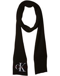 Calvin Klein J Basic Knitted Scarf Sciarpa - Nero