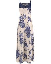 Guess - Vestito Lungo Adle W5GK10WF1T2 Blu XS - Lyst