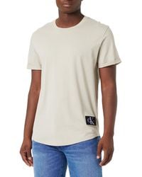 Calvin Klein - Short-sleeve T-shirt Badge Turn Up Crew Neck - Lyst