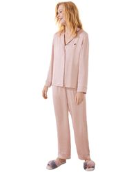 Women'secret - Lange Pyjama Beige/camel Regular For Women - Lyst