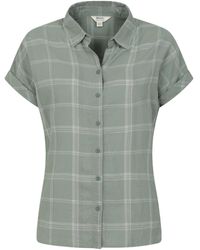Mountain Warehouse - Palm S Relaxed Check Shirt Khaki Size 8 - Lyst