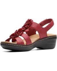 Clarks - Merliah Style Wedge Sandals - Lyst