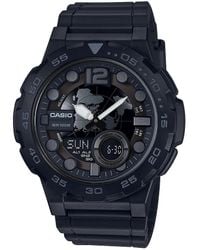 G-Shock - Orologio Analogico-Digitale al Quarzo Uomo con Cinturino in Resina AEQ-100W-1BVCF - Lyst