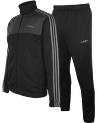 velvet black adidas tracksuit