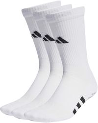adidas - Performance Cushioned Crew Grip Socks 3-Pairs Pack Chaussettes - Lyst