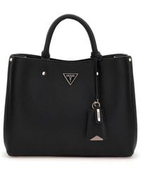 Guess - Borsa a tracolla Meridian II Girlfriend Satchel Black nero - Lyst